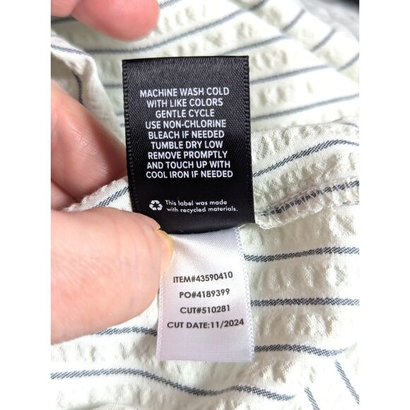 TORRID Tiered Midaxi Smocked Seersucker Off-Shoulder Boho Cottage Dress Size 5X - Picture 11 of 12